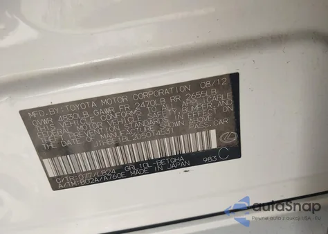 2013 Lexus Gs 350 from USA, damaged, VIN JTHBE1BL2D5014531